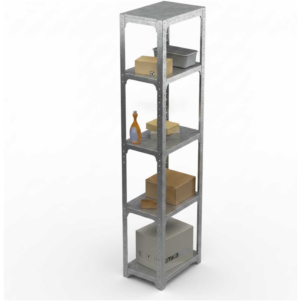 Стеллаж ООО Металекс Metalex Kit Comfort 2000х400х500, 5-ть полок, оцинкованный 401382