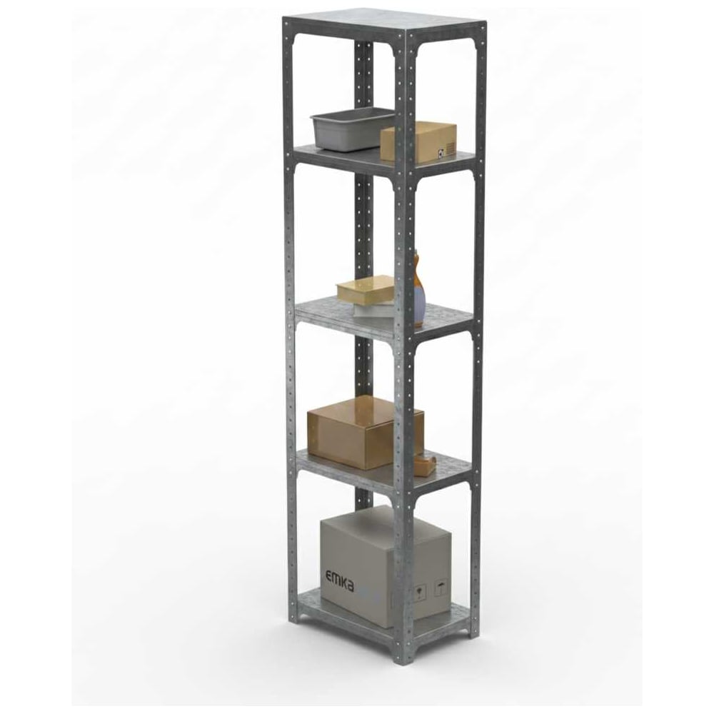 Стеллаж ООО Металекс Metalex Kit Comfort 1800х400х600, 5-ть полок, оцинкованный 401371