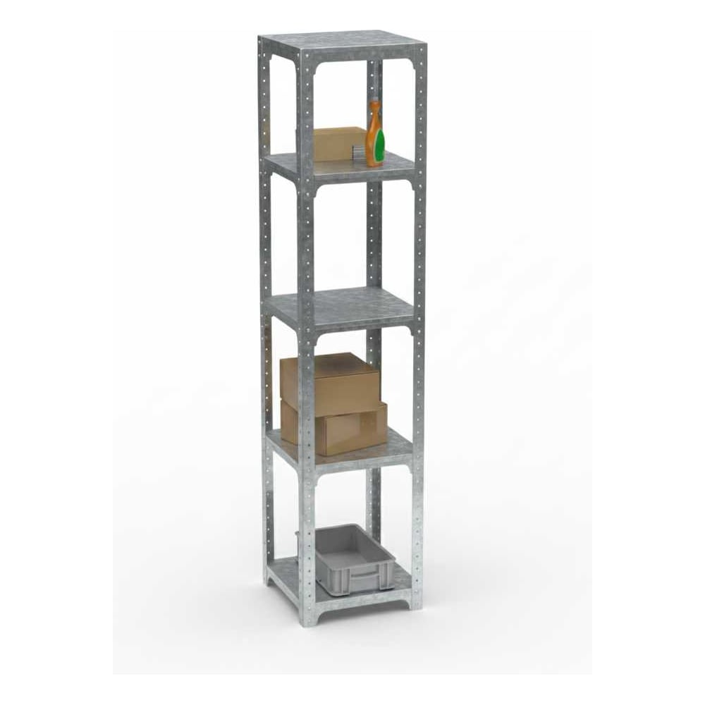 Стеллаж ООО Металекс Metalex Kit Comfort 2000х400х400, 5-ть полок, оцинкованный 401379