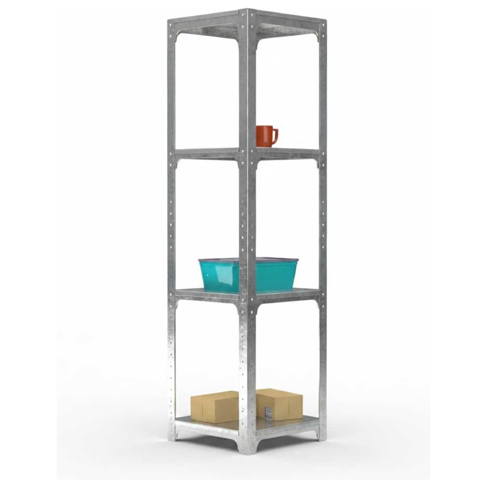 Стеллаж ООО Металекс Metalex Kit Comfort 1800х600х600, 4-е полки, оцинкованный 401363