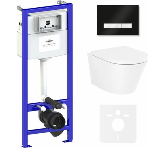 Изображение товара Комплект: инсталляция с унитазом Lavinia Boho Biore Rimless 6 в 1 75110177
