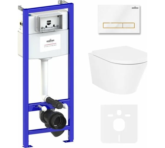 Изображение товара Комплект: инсталляция с унитазом Lavinia Boho Biore Rimless 6 в 1 75110181