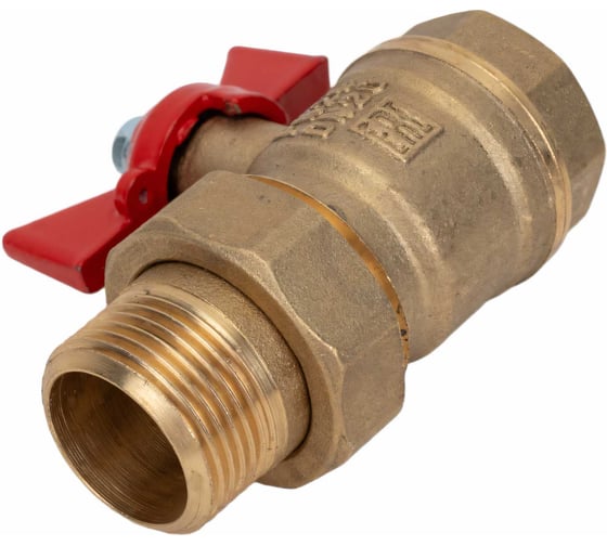 Изображение товара Латунный шаровой кран для воды VALFEX OPTIMA 3/4" ВР/НР бабочка VF.227.L0B1.034.Bir