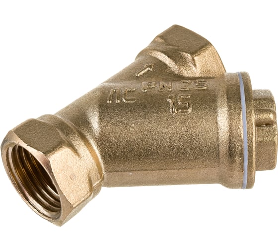 Изображение товара Сетчатый фильтр для воды VALFEX 1/2" ВР/ВР латунный, под пломбу 46Б5фт1 VF.192.L00.012.Bir