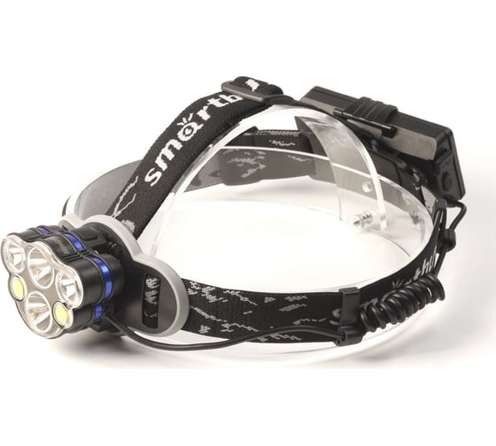 Изображение товара Аккумуляторный налобный фонарь Smartbuy 2х5 Вт LED + 2х3Вт+2х3Вт COB, SBF-HL027