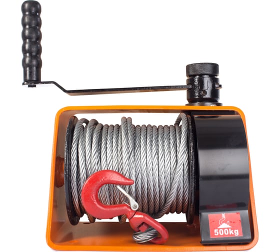 Изображение товара Ручная червячная лебедка TOR ЛРЧ 500 VS 0,5 т без каната 1009004