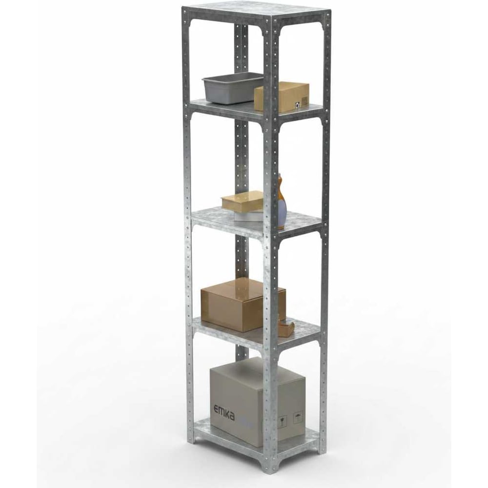 Стеллаж ООО Металекс Metalex Kit Comfort 2200х500х600 5-ть полок (Оцинкованный) / 401396