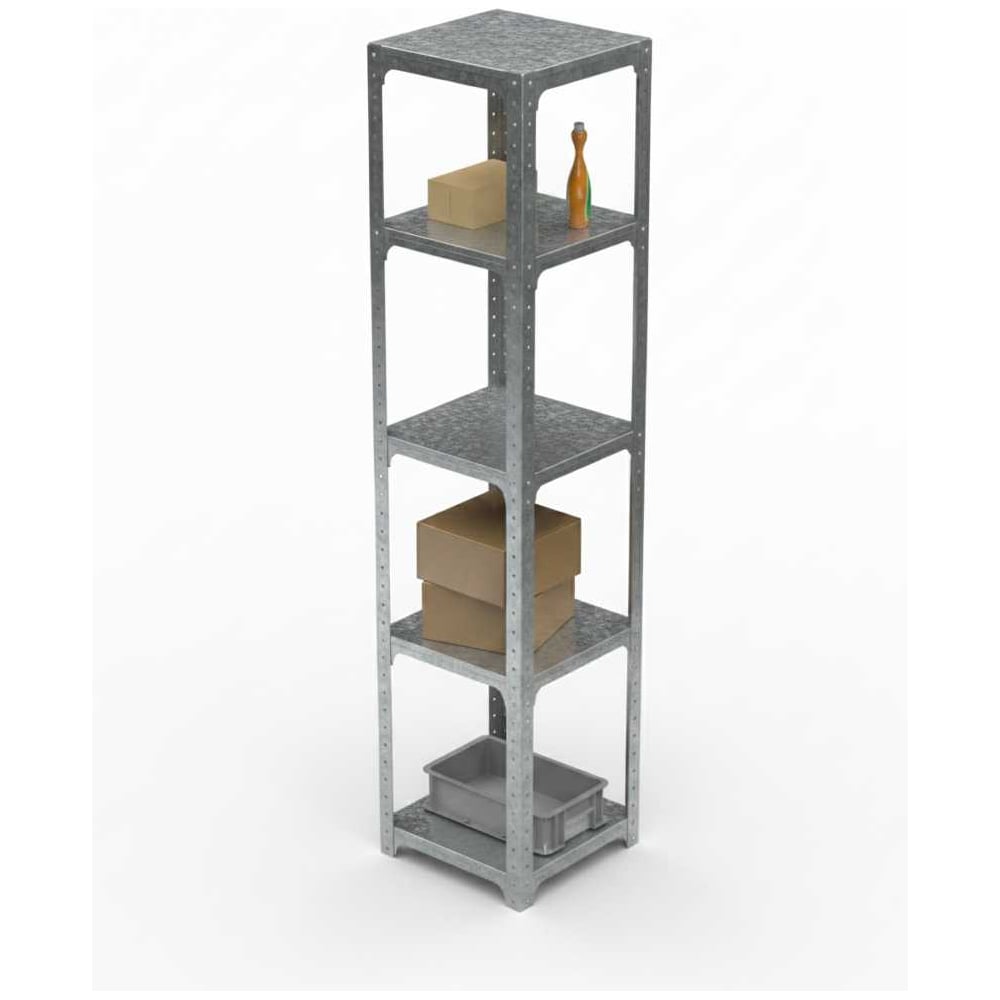 Стеллаж ООО Металекс Metalex Kit Comfort 2000х600х600 5-ть полок (Оцинкованный) / 401381
