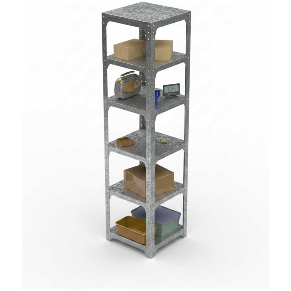 Стеллаж ООО Металекс Metalex Kit Comfort 2000х500х500 6-ть полок (Оцинкованный) / 401386