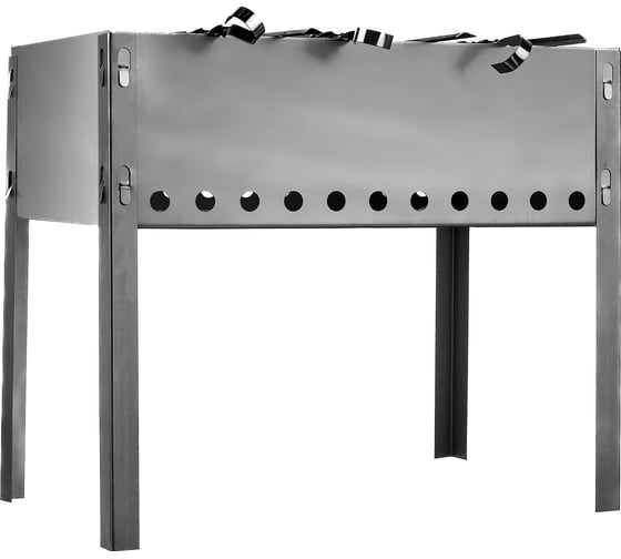 Изображение товара Разборный мангал Gigant в сумке, 400x250x140 мм, сталь 0.7 мм, 6 шампуров GCB-01