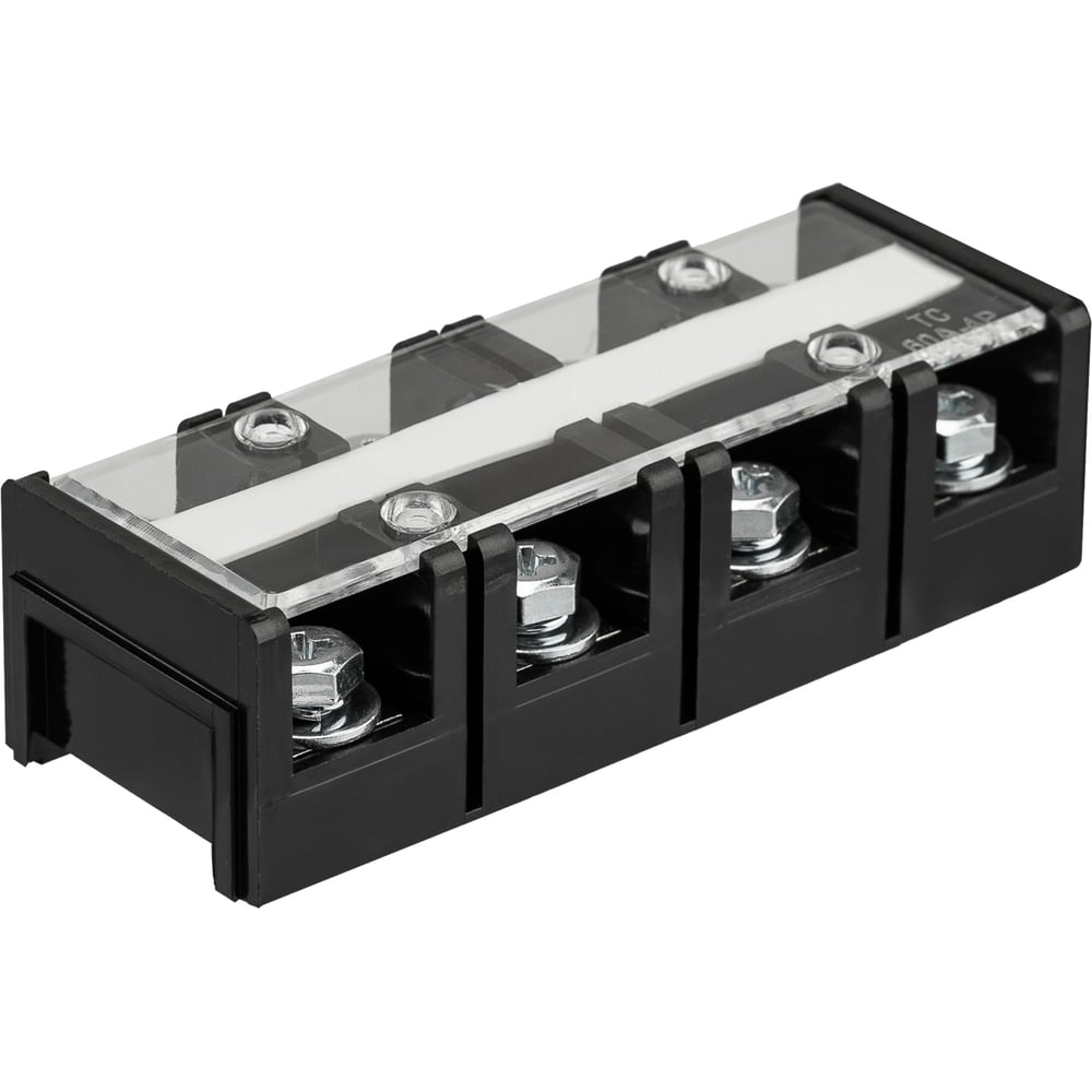 Блок зажимов клеммный REXANT БЗН ТС-604 16 мм2 60A 4 пары 11-2161