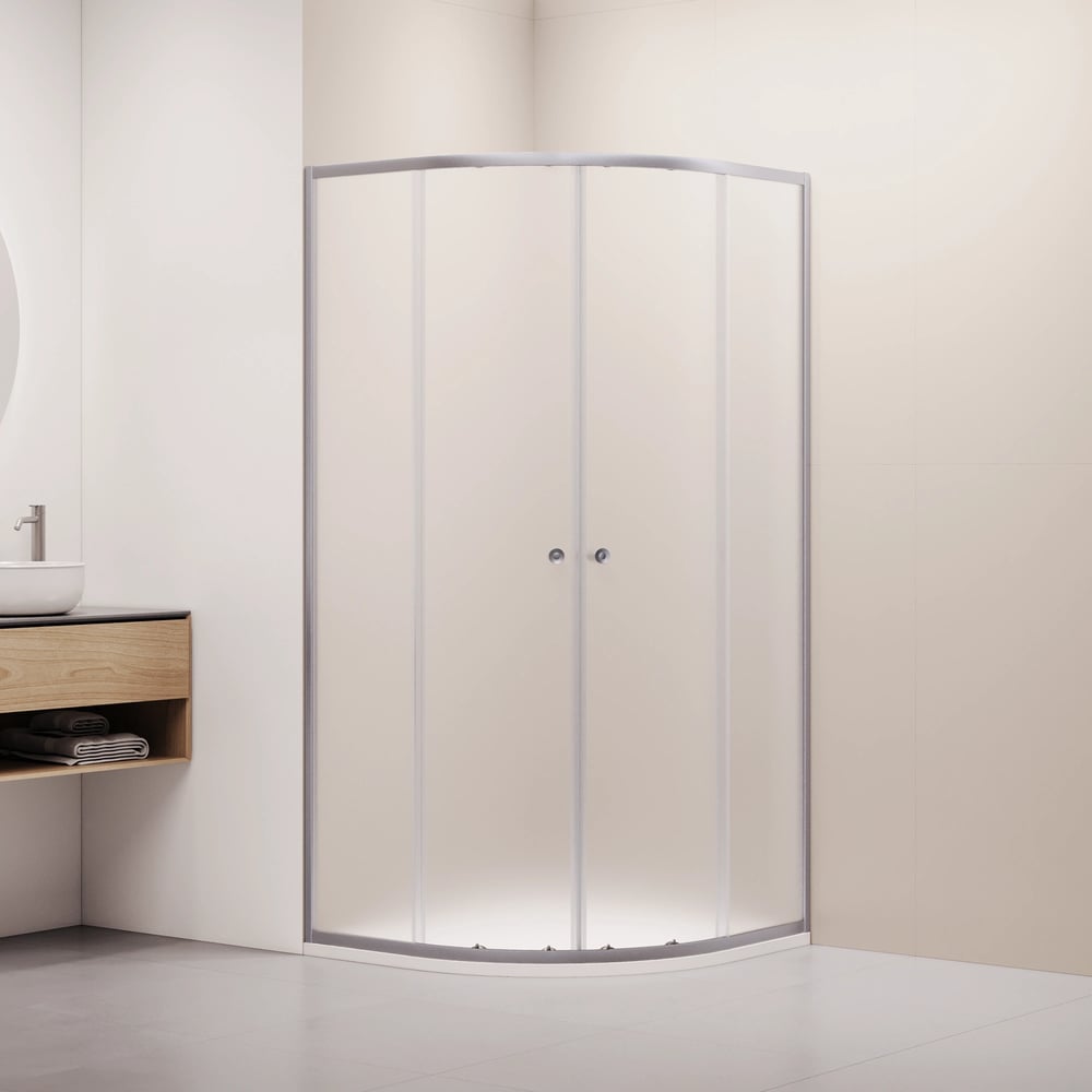 Изображение товара Душевой уголок RGW 90x90x185 CL-54-S NEW Полукруг/Сатин/Матовое/5 мм 38095499-211 Изображение товара Душевой уголок RGW 90x90x185 CL-54-S NEW Полукруг/Сатин/Матовое/5 мм 38095499-211