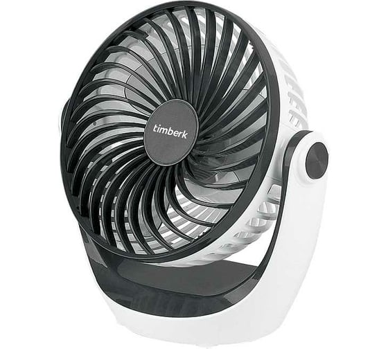 Изображение товара Настольный вентилятор с аккумулятором Timberk белый T-DF421
