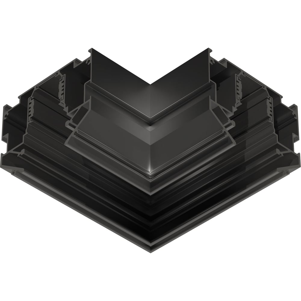 Изображение товара Коннектор угловой Ambrella Light 90 для шинопровода в натяжной потолок системы крепления гарпун Magnetic Standard 48V 20мм BK черный 90х90 GL3395 Изображение товара Коннектор угловой Ambrella Light 90 для шинопровода в натяжной потолок системы крепления гарпун Magnetic Standard 48V 20мм BK черный 90х90 GL3395