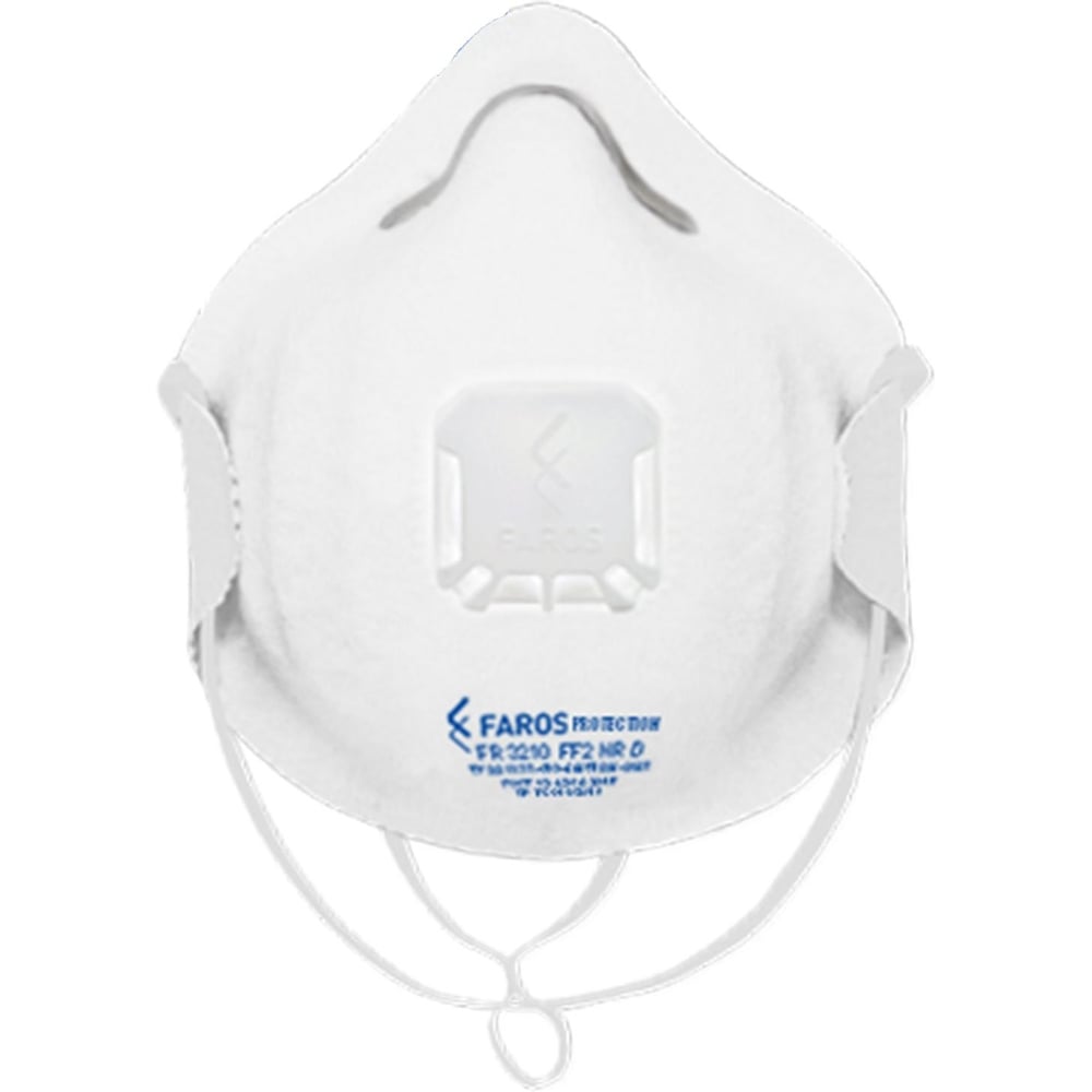 Полумаска фильтрующая для защиты от аэрозолей FAROS PROTECTION FR 3210 FFP2 NR D, с клапаном выдоха, PREMIUM 00-00002633