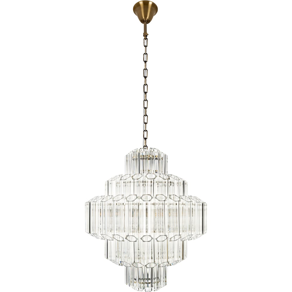 Изображение товара Подвесная люстра LOFT IT Celebration 10579/600 с прозрачными плафонами и бронзовой арматурой