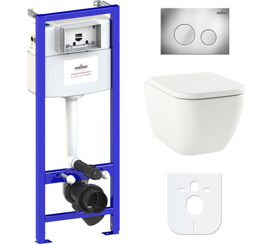 Изображение товара Комплект: инсталляция с унитазом Lavinia Boho One Compacto 6 в 1 77040066