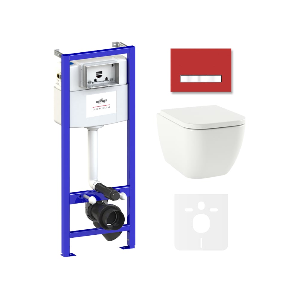 Изображение товара Комплект: инсталляция с унитазом Lavinia Boho One Compacto 6 в 1 75110070