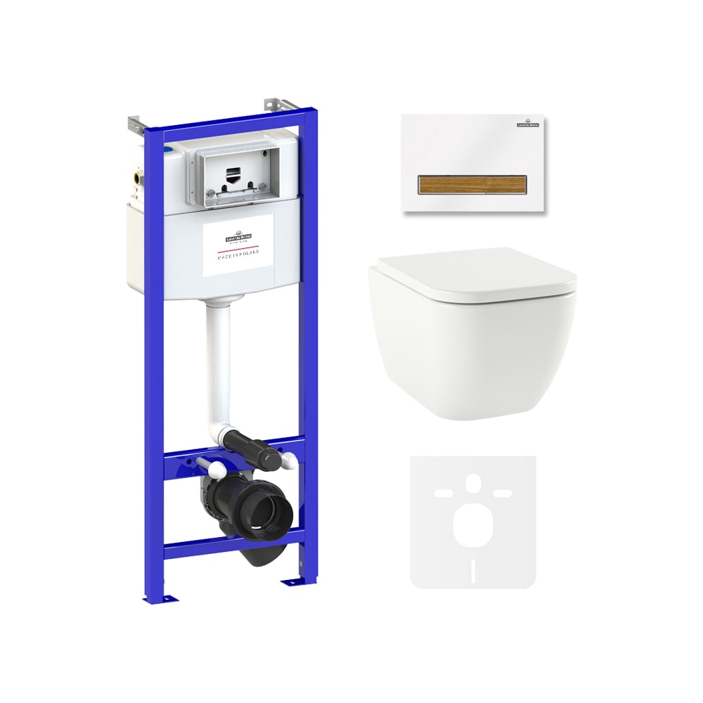 Изображение товара Инсталляция с подвесным унитазом Lavinia Boho One Compacto 6 в 1