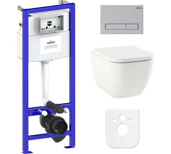 Изображение товара Комплект: инсталляция с унитазом Lavinia Boho One 6 в 1 Rimless 77040075