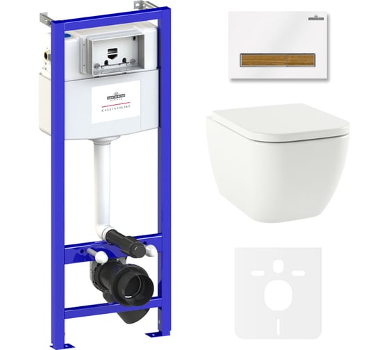 Изображение товара Комплект: инсталляция с унитазом Lavinia Boho One 6 в 1 Rimless 75110108