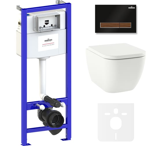 Изображение товара Комплект: инсталляция с унитазом Lavinia Boho One 6 в 1 Rimless 75110107