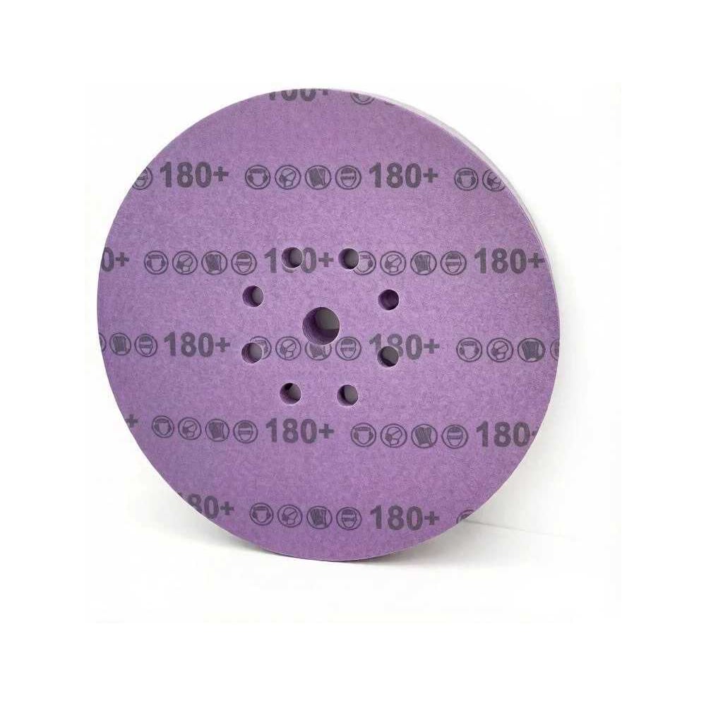 Круг шлифовальный PremFix Ceramic 775 Velcro P180 Binic Abrasive (Ø225мм/9 отв), 25 шт PF77599H180