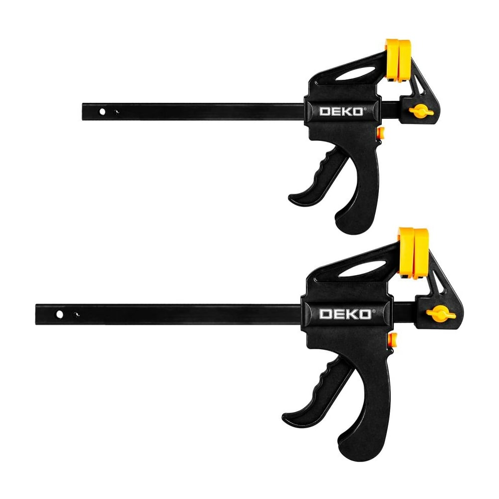 Изображение товара Быстрозажимная струбцина DEKO 200 мм CL200-2, 2 шт 065-0614