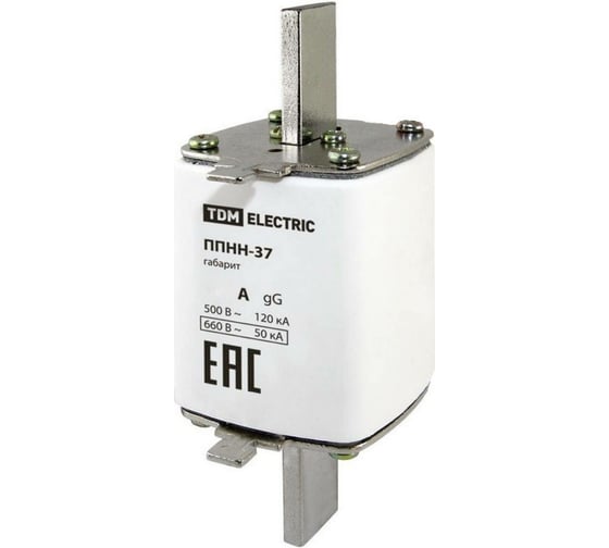 Изображение товара Плавкая вставка TDM ELECTRIC ППНН-37 габ.2, 63А SQ0713-0088