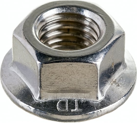 Изображение товара Шестигранная гайка с фланцем и насечками DINFIX DIN 6923, нерж. А2, M12, 10 шт. 00-00001931