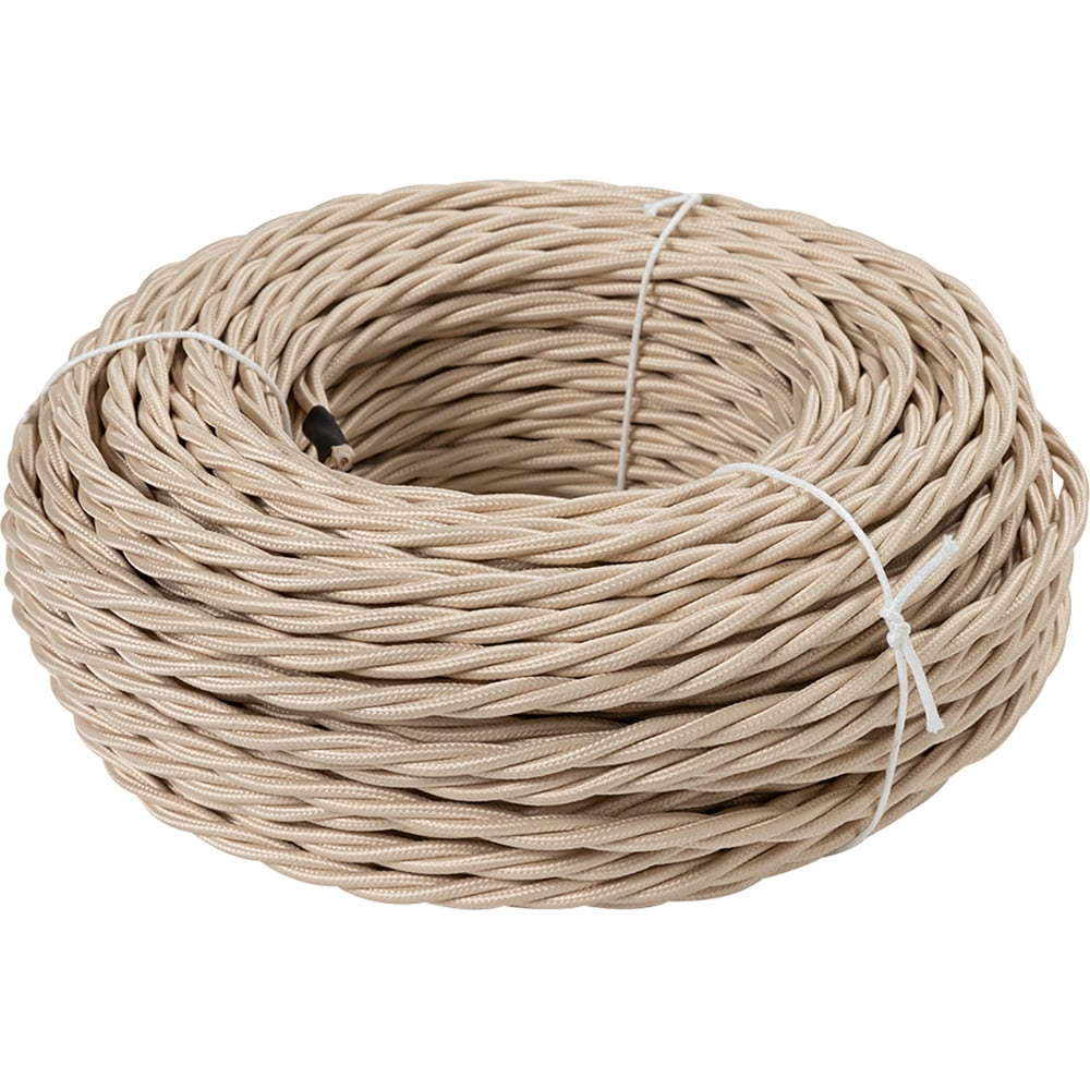 Изображение товара Эко провод TDM ELECTRIC 2х2,5 витой ГОСТ бежевый 50м