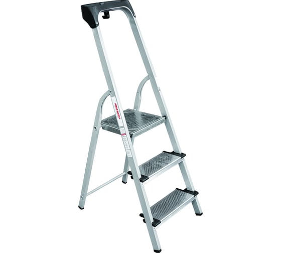 Изображение товара Стальная стремянка с алюминиевыми ступенями 130 мм и органайзером Новая Высота 1x3 1138103