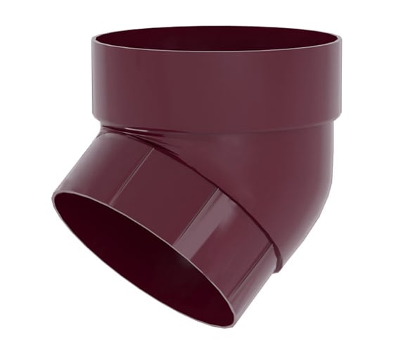 Изображение товара Колено трубы Grand Line 67 градусов, ПВХ GL, бордо RAL 3005 269483