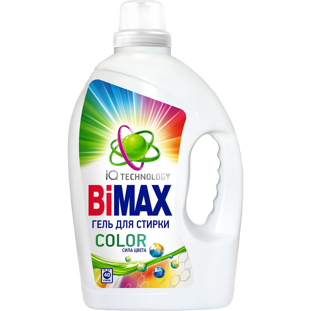 Гель для стирки BIMAX с пятновыводителем 2,6л Color, 97463 702637