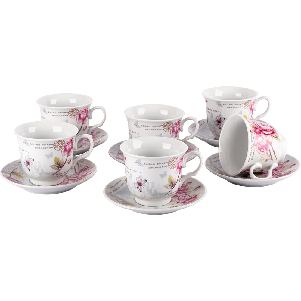 Изображение товара Чайный набор Rosenberg 12 предметов керамика разноцветный цветы дизайн