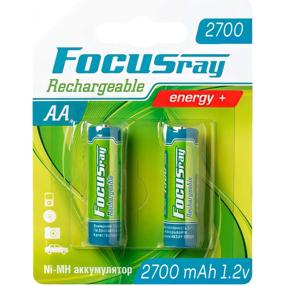 Аккумулятор Focusray аккумулятор focusray 2700 mah aa 2 24 288