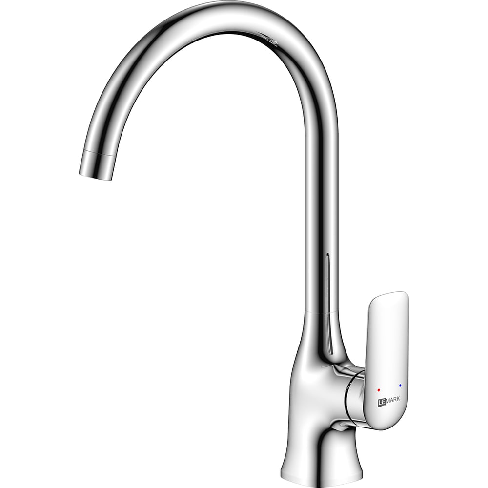 Смеситель для кухни Lemark VERBA с высоким поворотным изливом, хром LM11405C