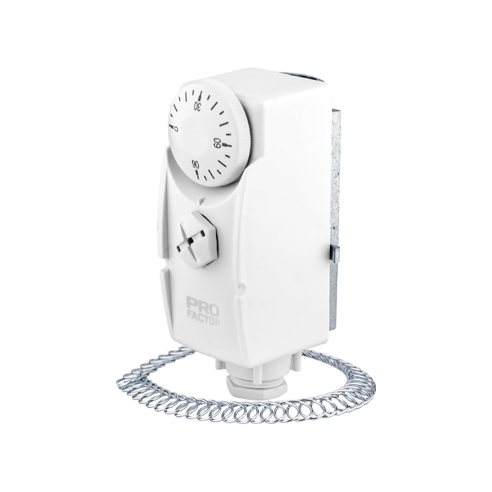 Термостат накладной PROFACTOR 16A, 250V, 0–90C PF TC 640 W