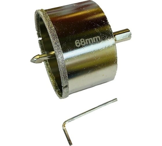 Изображение товара Коронка алмазная 68 мм керамогранит/стекло со сверлом SKRAB 31068