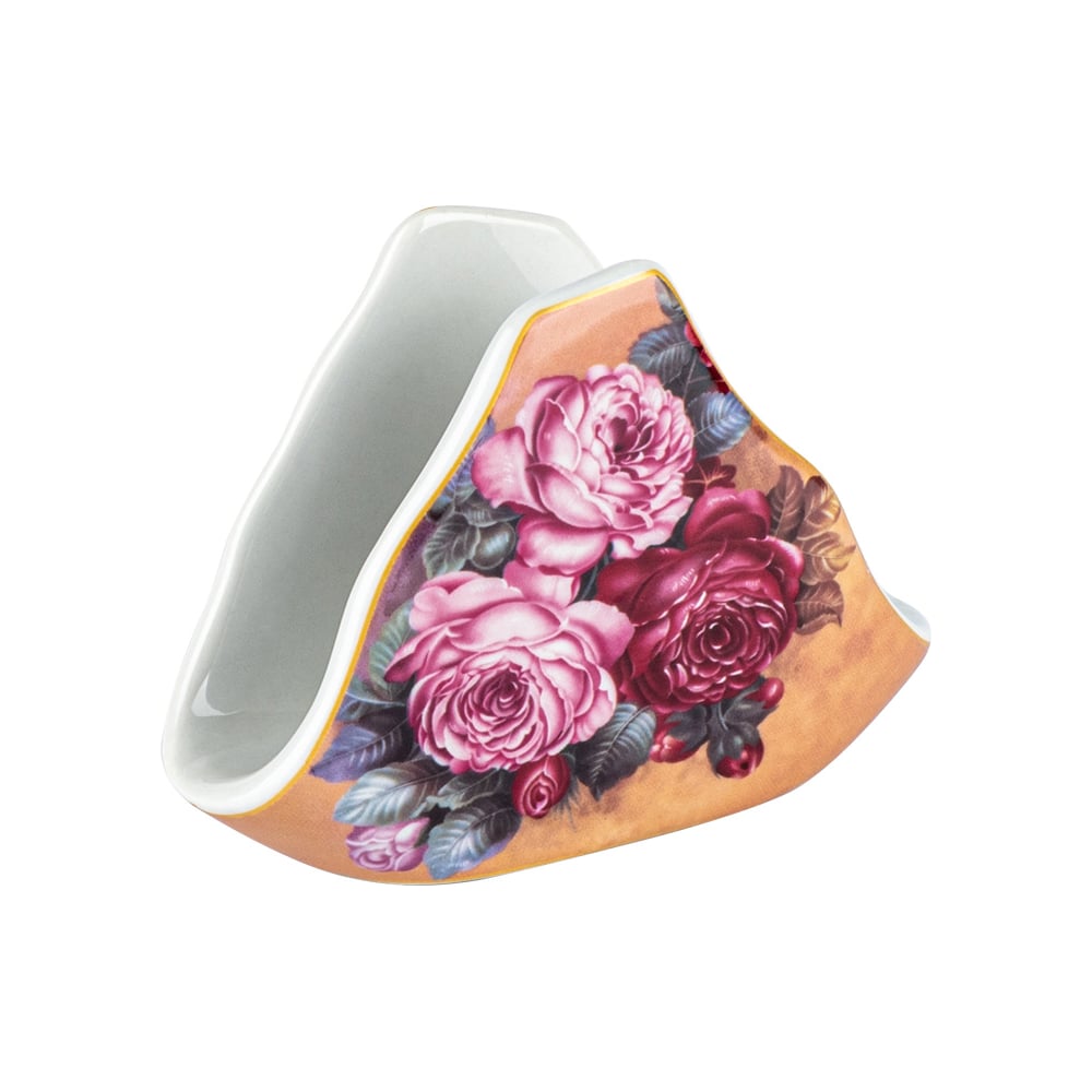 Изображение товара Салфетница Rosenberg R-135362 из керамики с цветочным дизайном