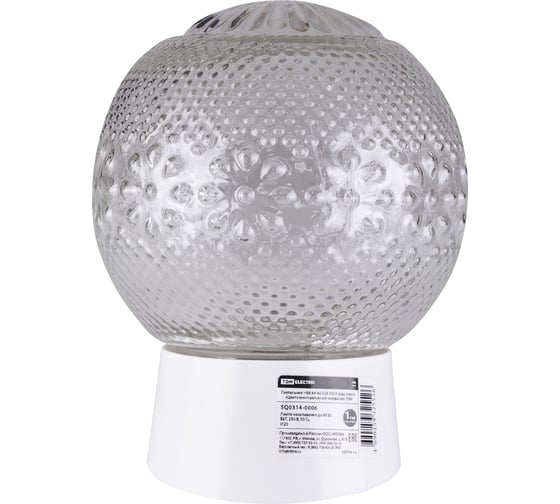 Изображение товара Светильник TDM ELECTRIC НББ 64-60-025 УХЛ4 (шар стекло Цветочек/наклонное основание) SQ0314-0006