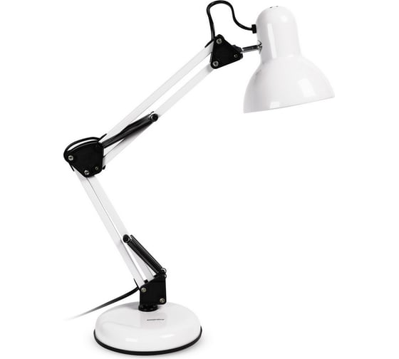 Изображение товара Настольный светильник Smartbuy под лампу E27 на основании, белый SBL-DL-E27-w