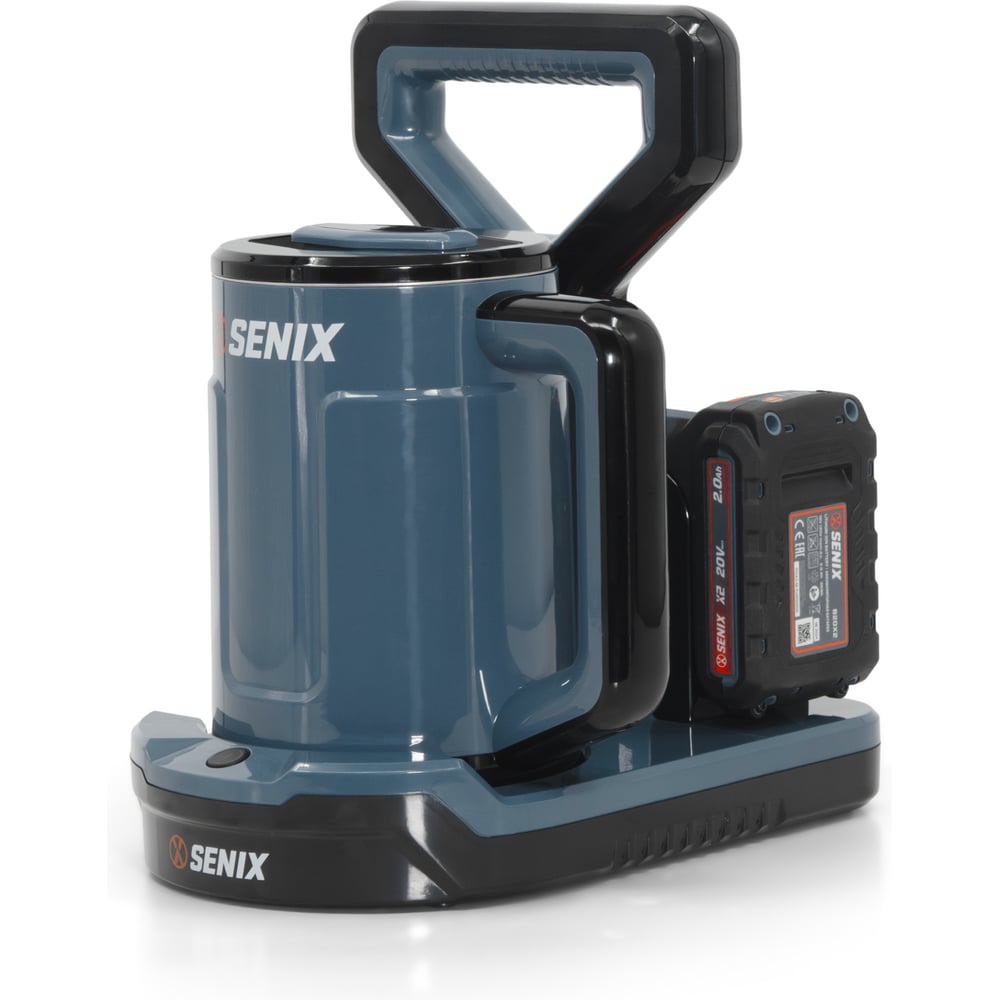 Чайник аккумуляторный SENIX 2X2 40V,720Вт, 800 мл, EKX2-M1-EU-0