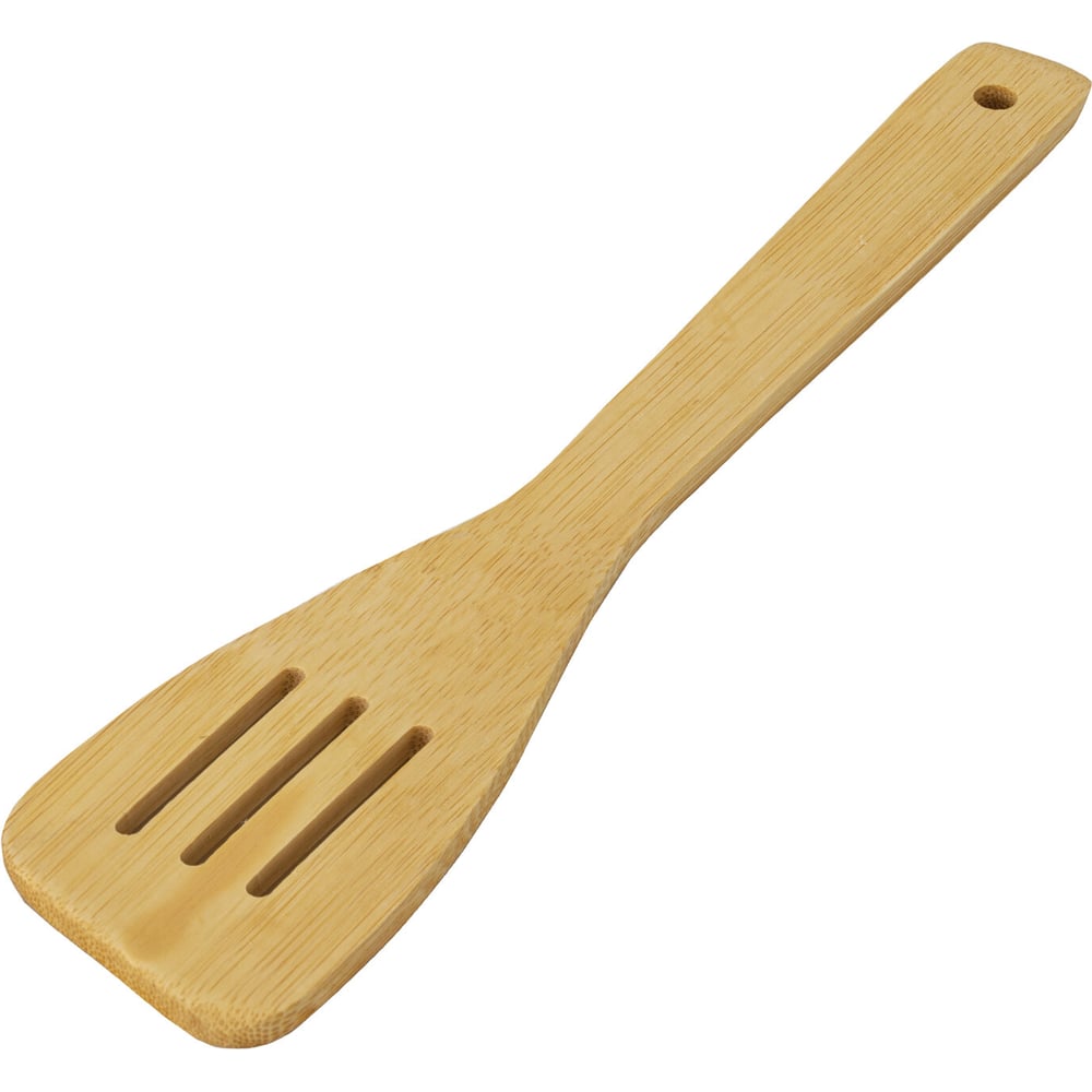 Лопатка с прорезями ОФИСМАГ бамбук, 30х6 см, PRIMAURA CLASSIC, натуральный цвет, 702349