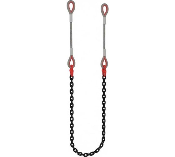 Изображение товара Строп комбинированный ЗСК УСК3 (УСК-Ц) (канат+цепь) 2,0 т / 4500 мм по ТУ 4835-012-77850967-05 0004007.4,5
