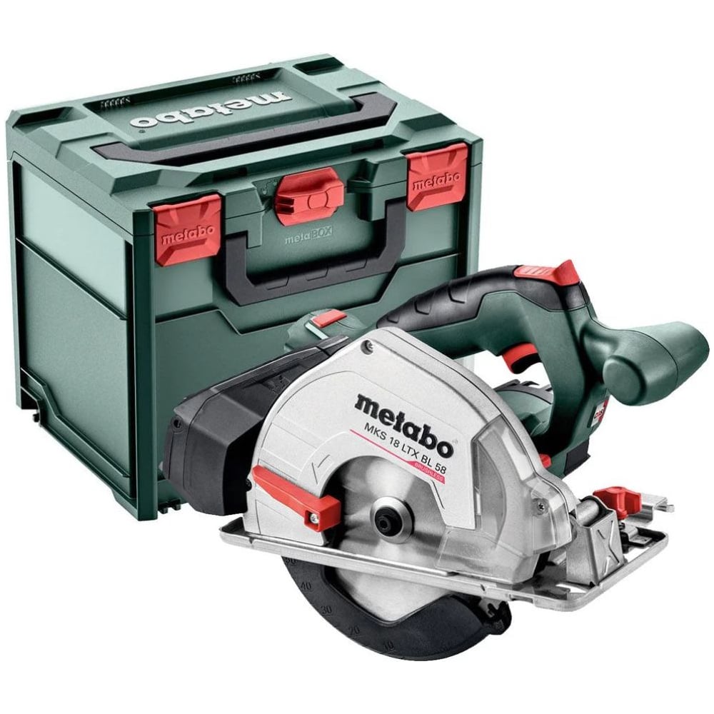 Изображение товара Аккумуляторная дисковая пила Metabo MKS 18 LTX BL 58 165 мм, профессиональная мощность