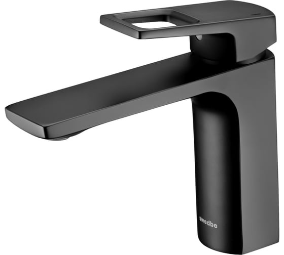 Изображение товара Смеситель для раковины Swedbe Kronos однорычажный, черный матовый 2010B