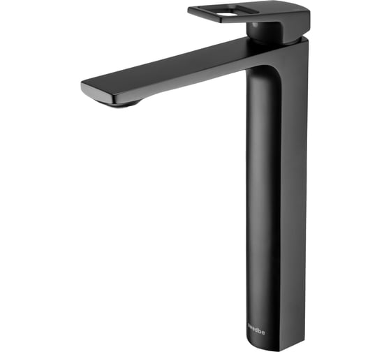 Изображение товара Высокий смеситель для раковины Swedbe Kronos однорычажный, черный матовый 2015B
