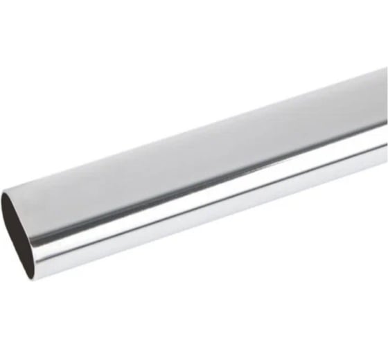 Изображение товара Мебельная штанга Левша овал 30x15 1000 мм хром У8-8719