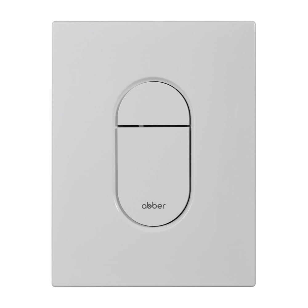 Кнопка смыва пневматическая ABBER белая матовая AC0124MW - 2